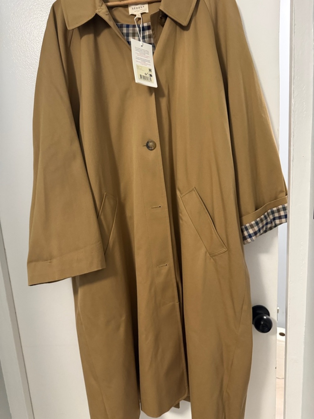 Sezane Clyde Coat Camel - Size 16 - Picture 3 of 3